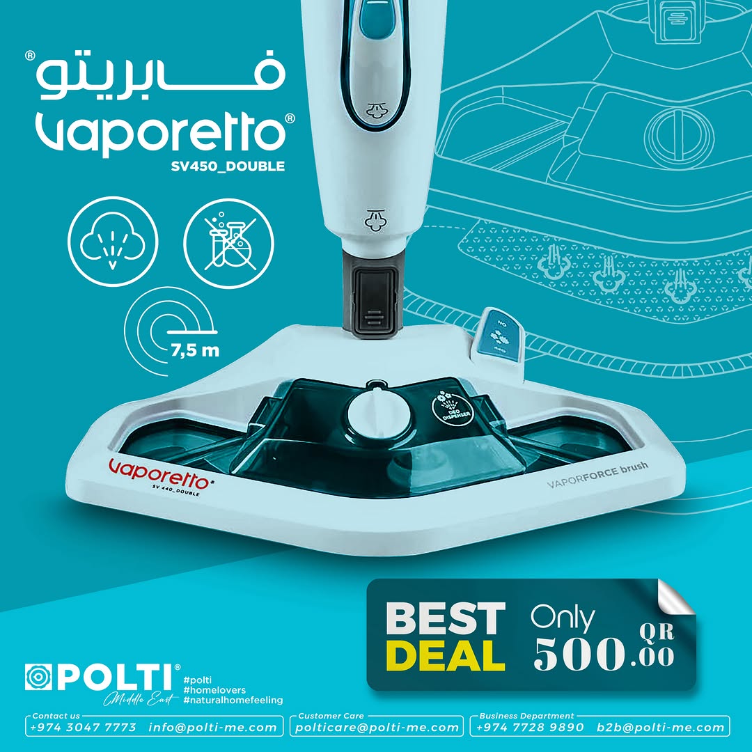 Polti Vaporetto SV450_Double (STEAM CLEANER + STEAM MOP)