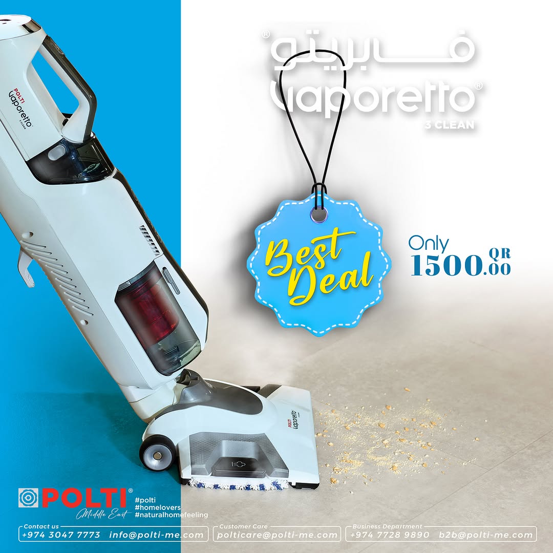 Polti Vaporetto 3 Clean (STEAM ,VACUUM, MOP )